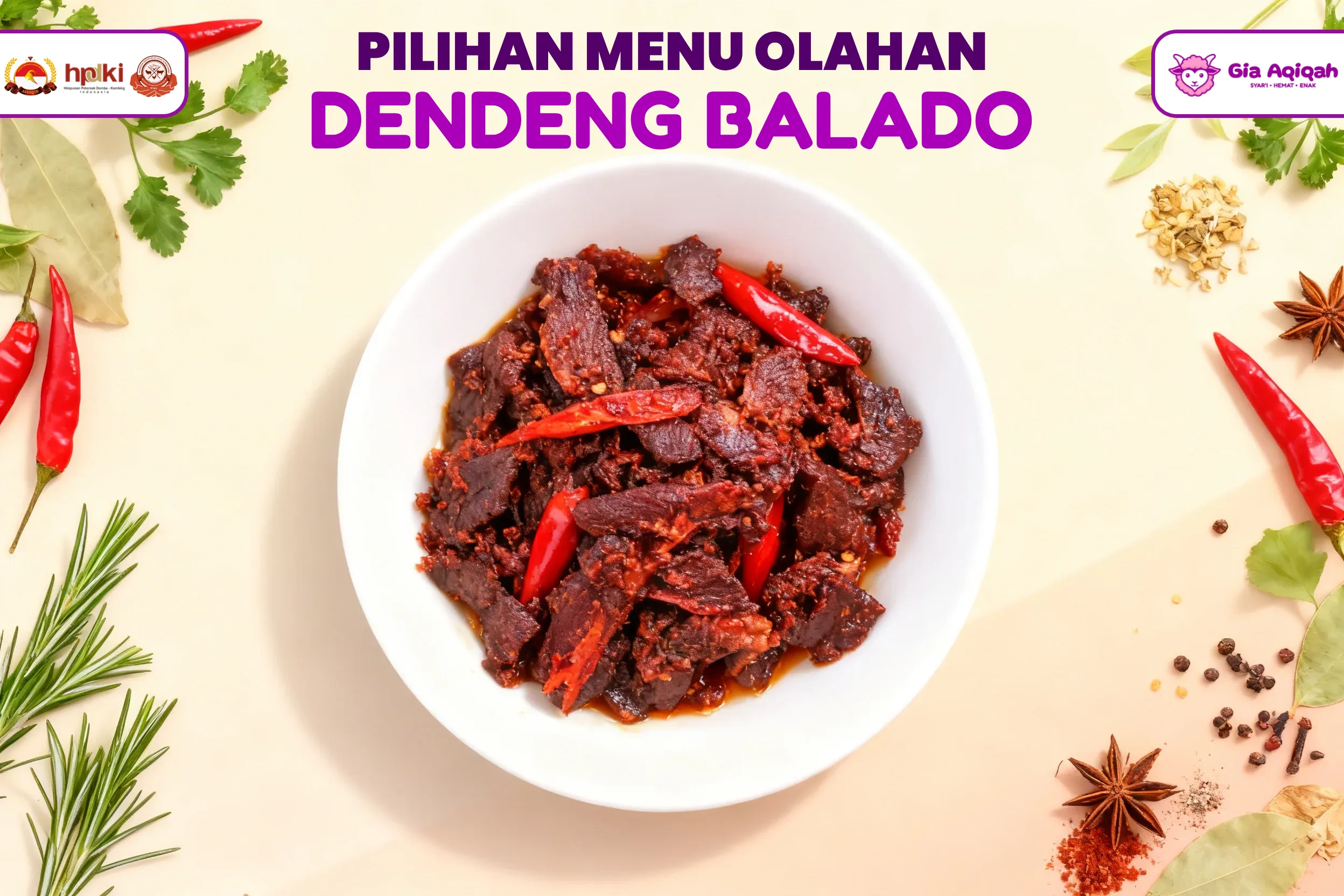 MENU OLAHAN GIA AQIQAH DENDENG BALADO (1)