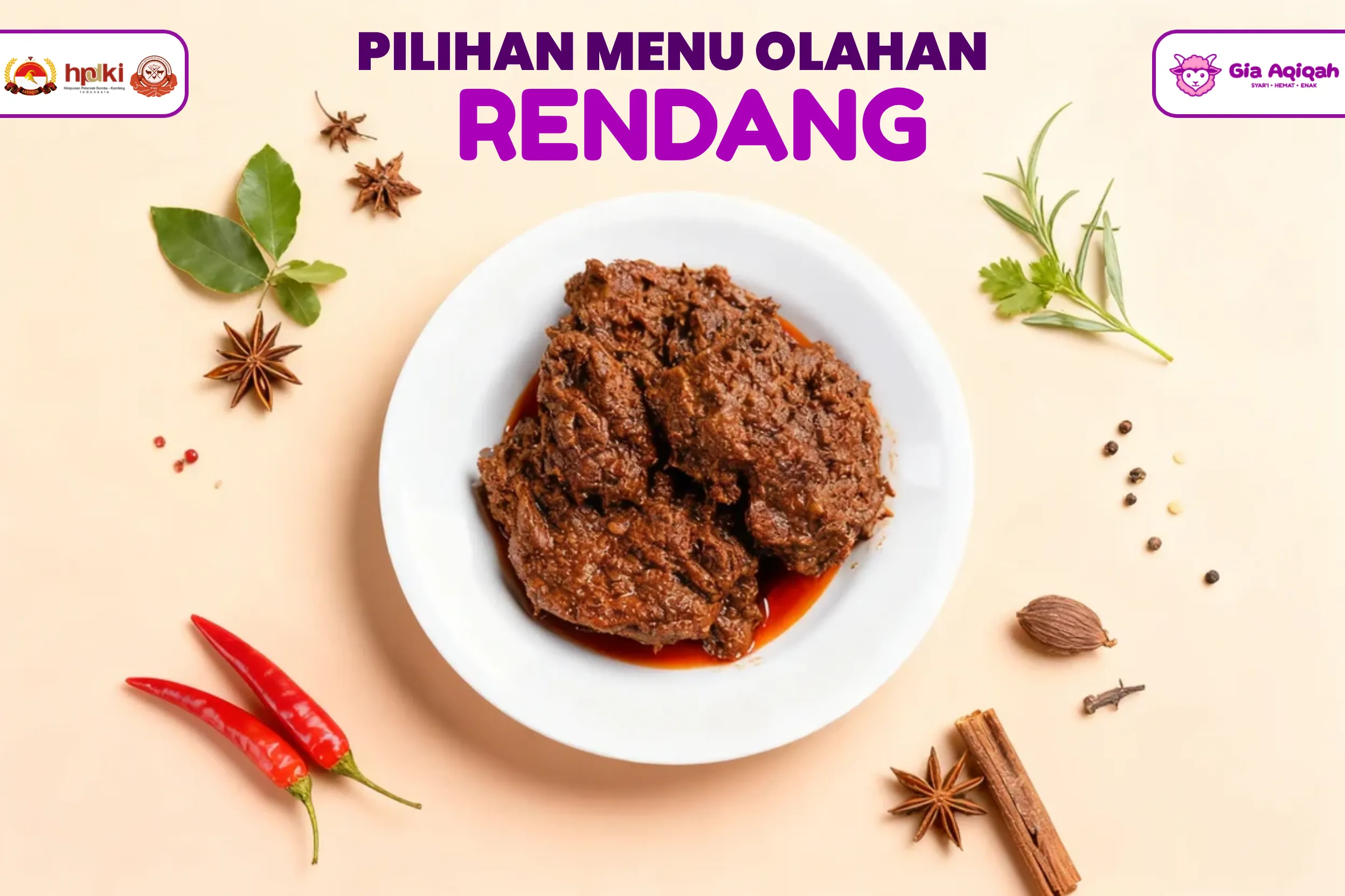 MENU OLAHAN GIA AQIQAH RENDANG