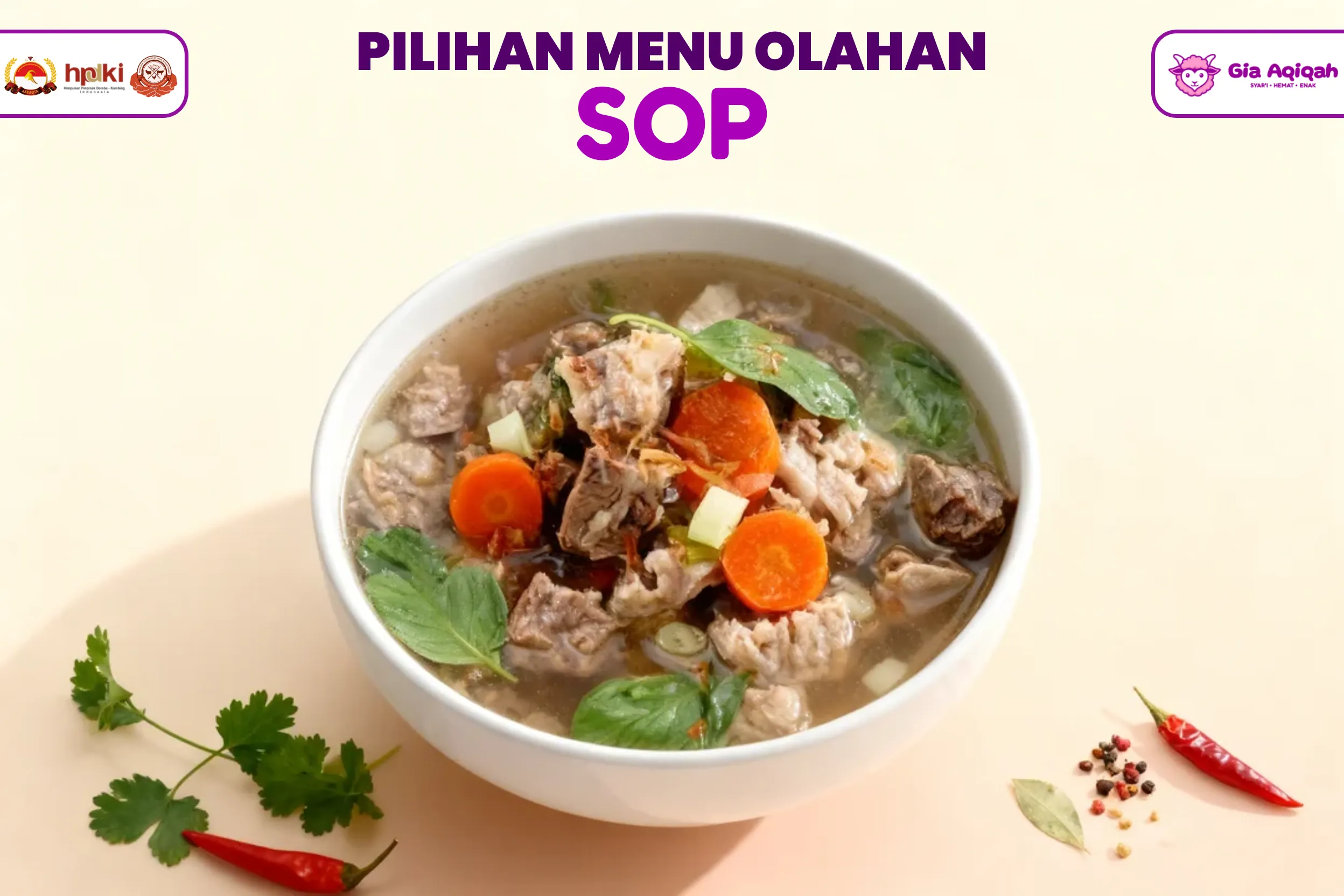 MENU OLAHAN GIA AQIQAH SOP