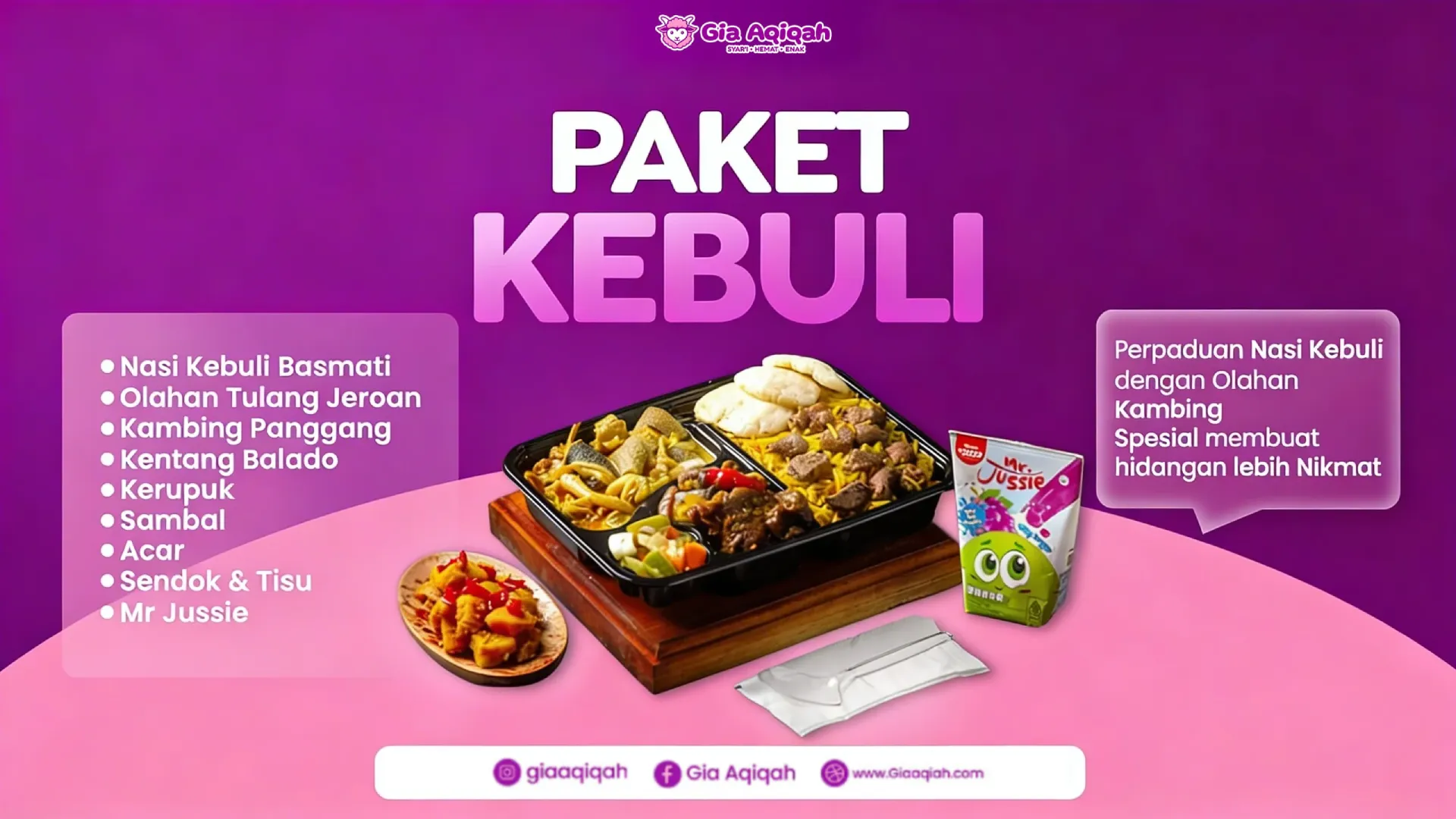 PAKET KEBULI GIA AQIQAH PC