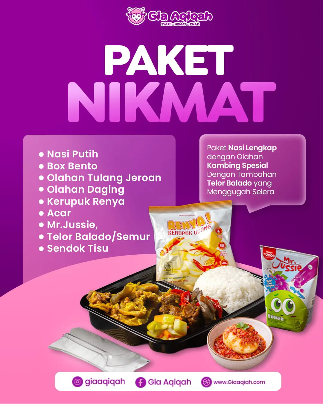 PAKET NIKMAT GIA AQIQAH MOBILE