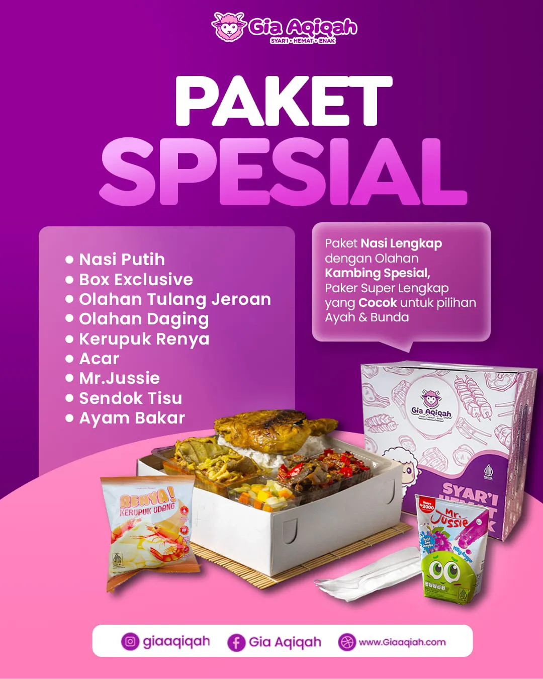 PAKET SPESIAL GIA AQIQAH MOBILE