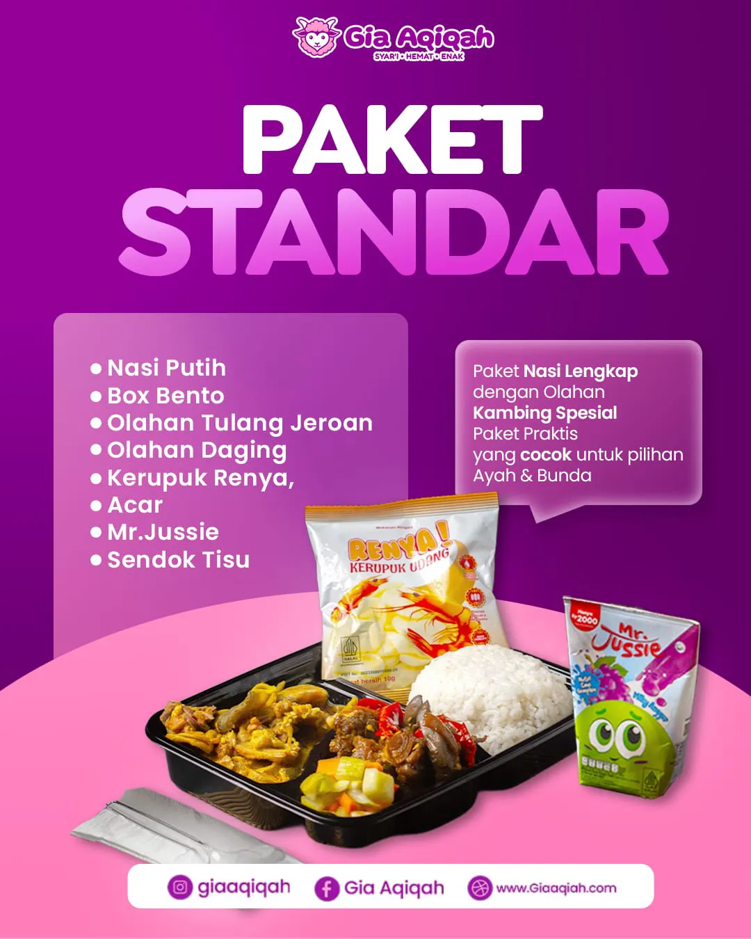 PAKET STANDAR GIA AQIQAH MOBILE