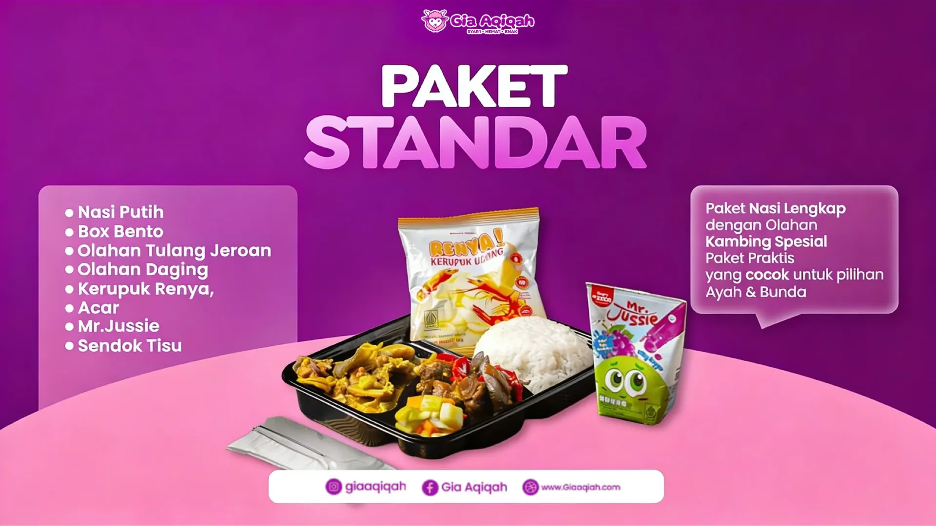 PAKET STANDAR GIA AQIQAH PC