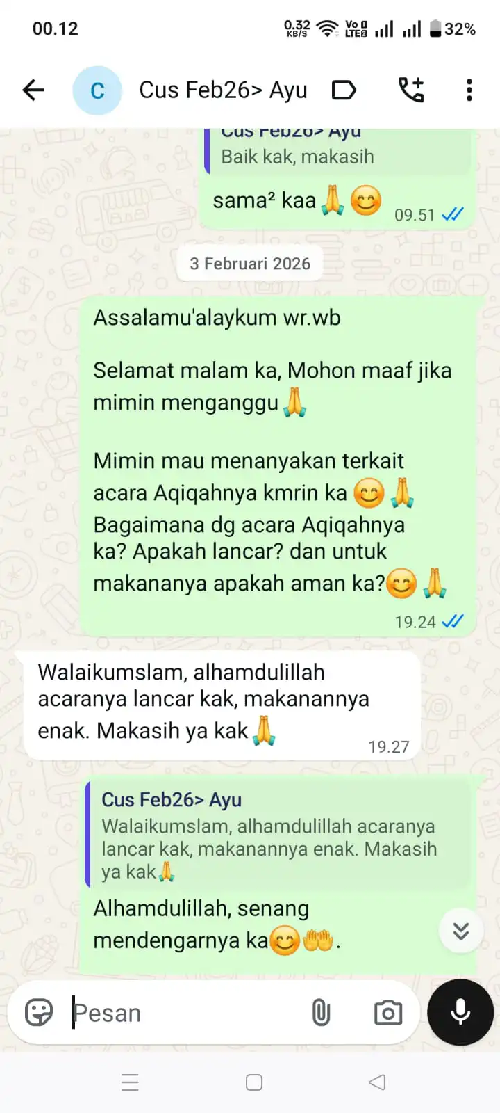 TESTIMONI WA - 2