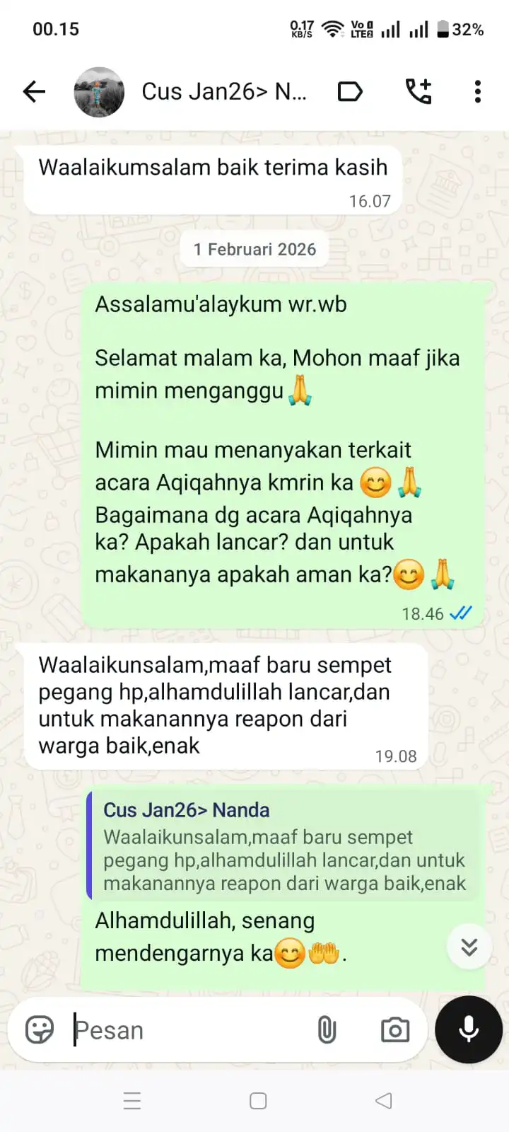 TESTIMONI WA - 7