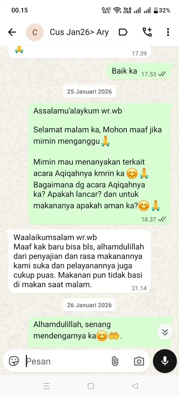 TESTIMONI WA - 9